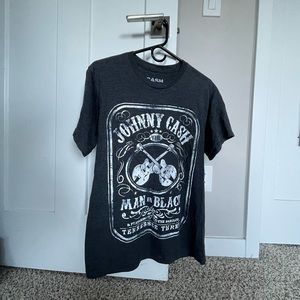 Grey Johnny cash t shirt